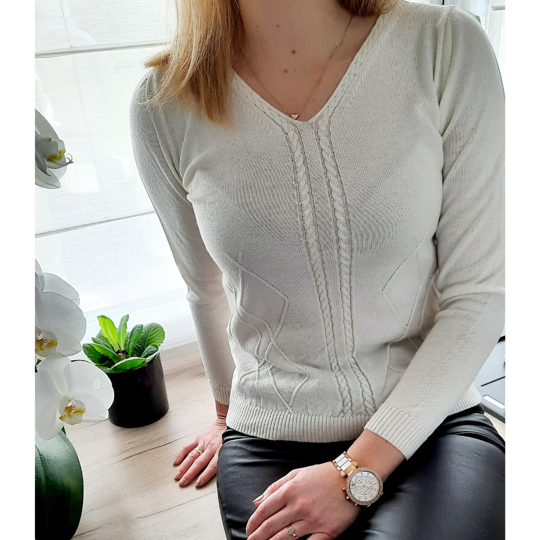 Cream jumper best sale