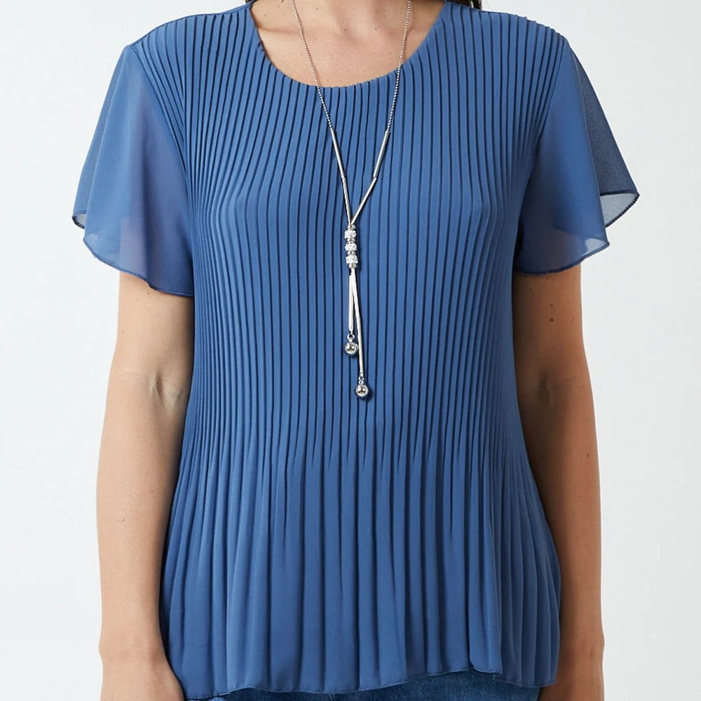 Necklace Pleated Top