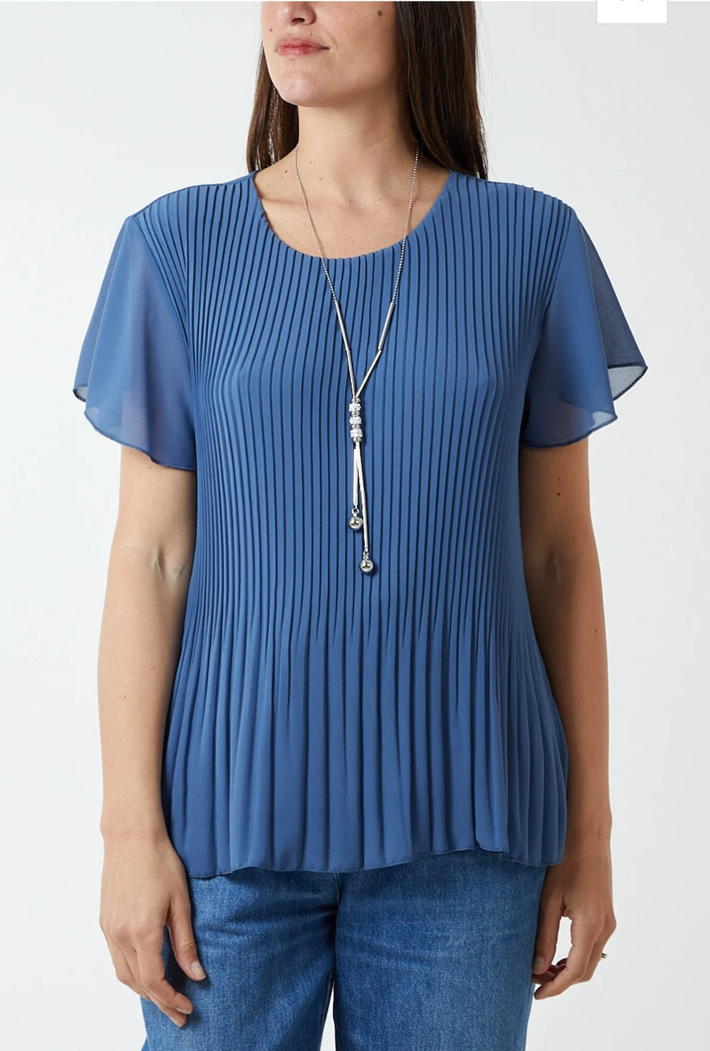 Necklace Pleated Top