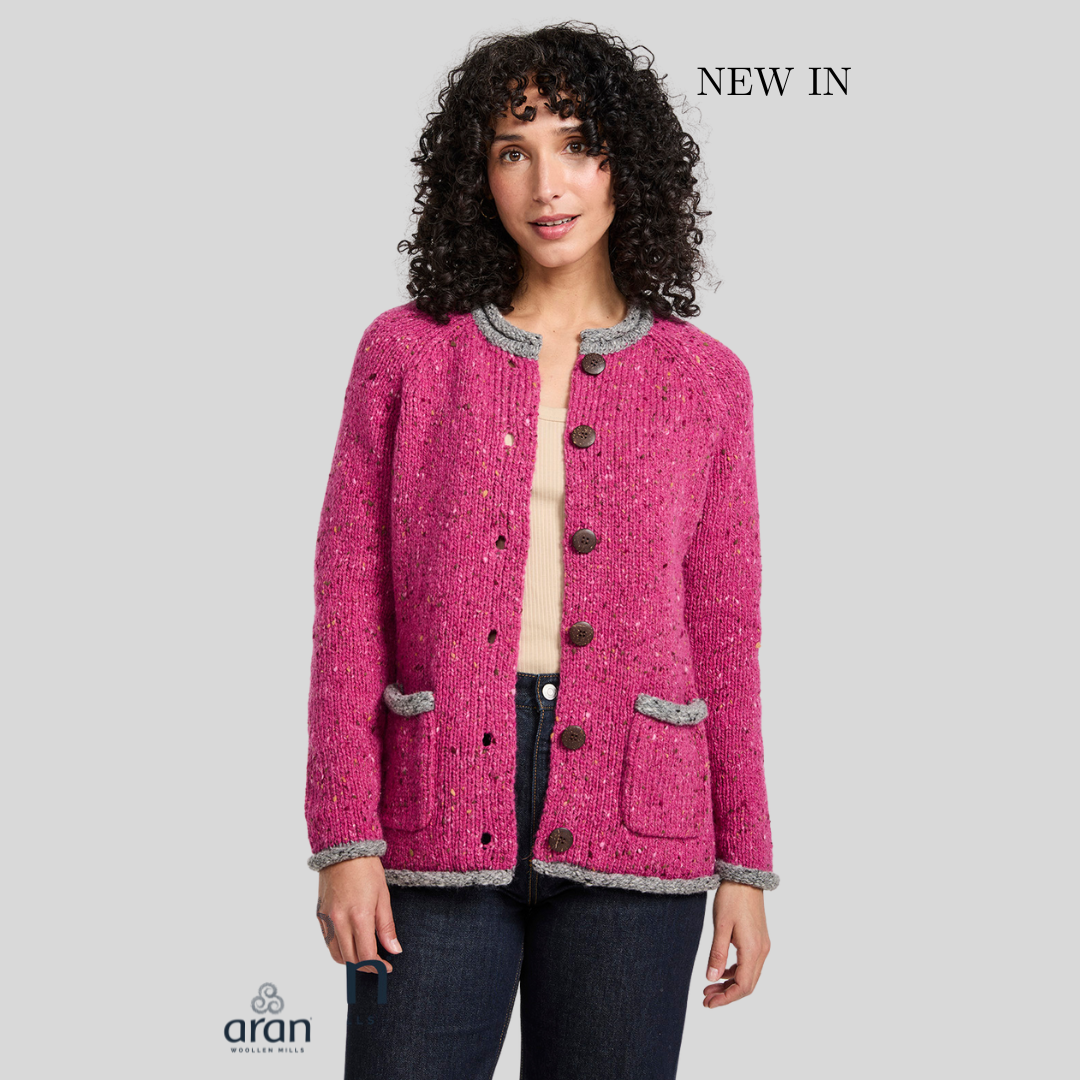 Cardigan with Contrast Detailing