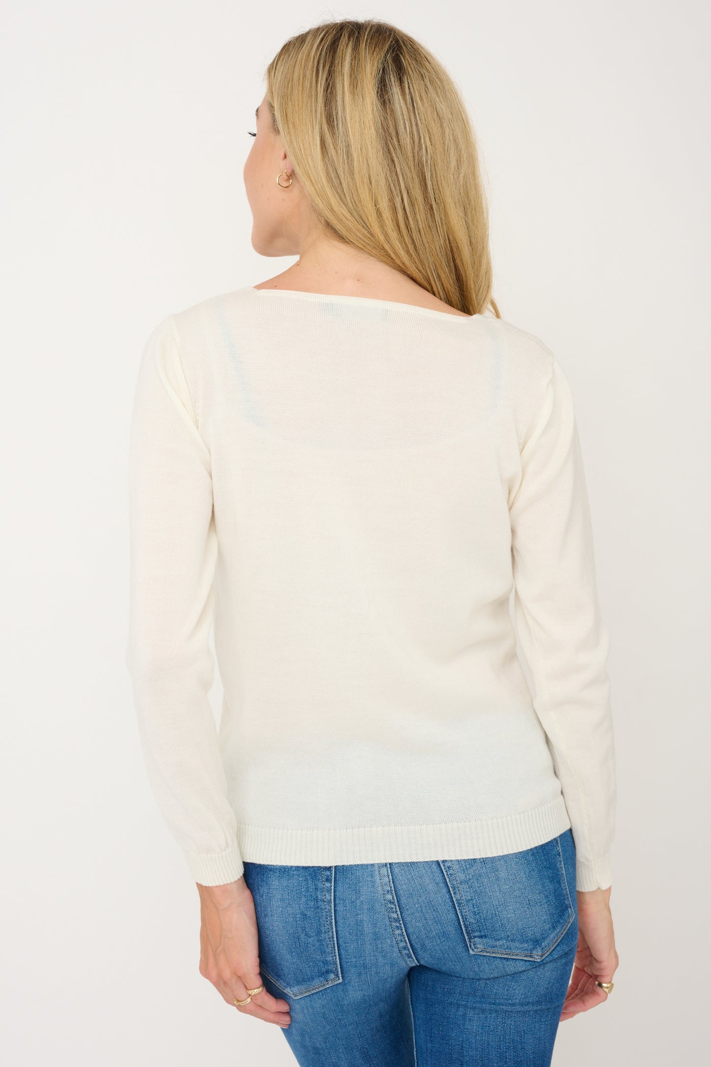 Merino Cashmere V- Neck Jumper