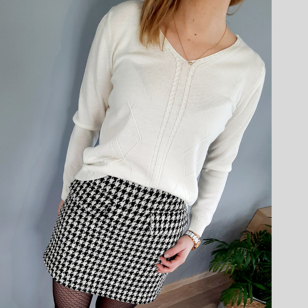 
                      
                        Merino Cashmere V- Neck Sweater
                      
                    