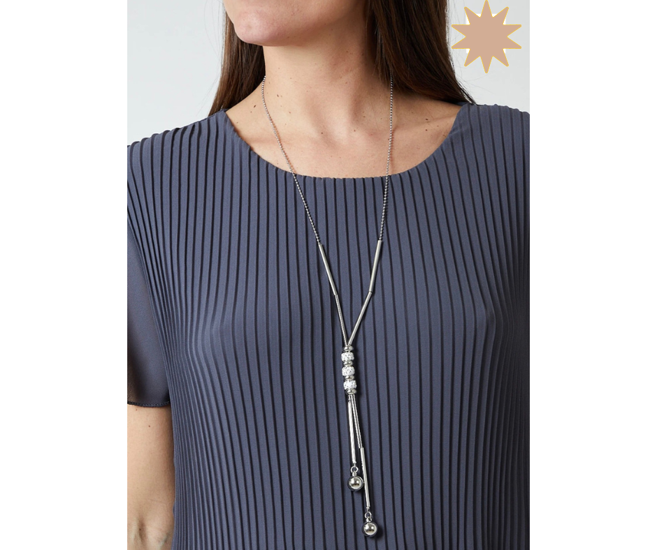 
                      
                        Necklace Pleated Top
                      
                    