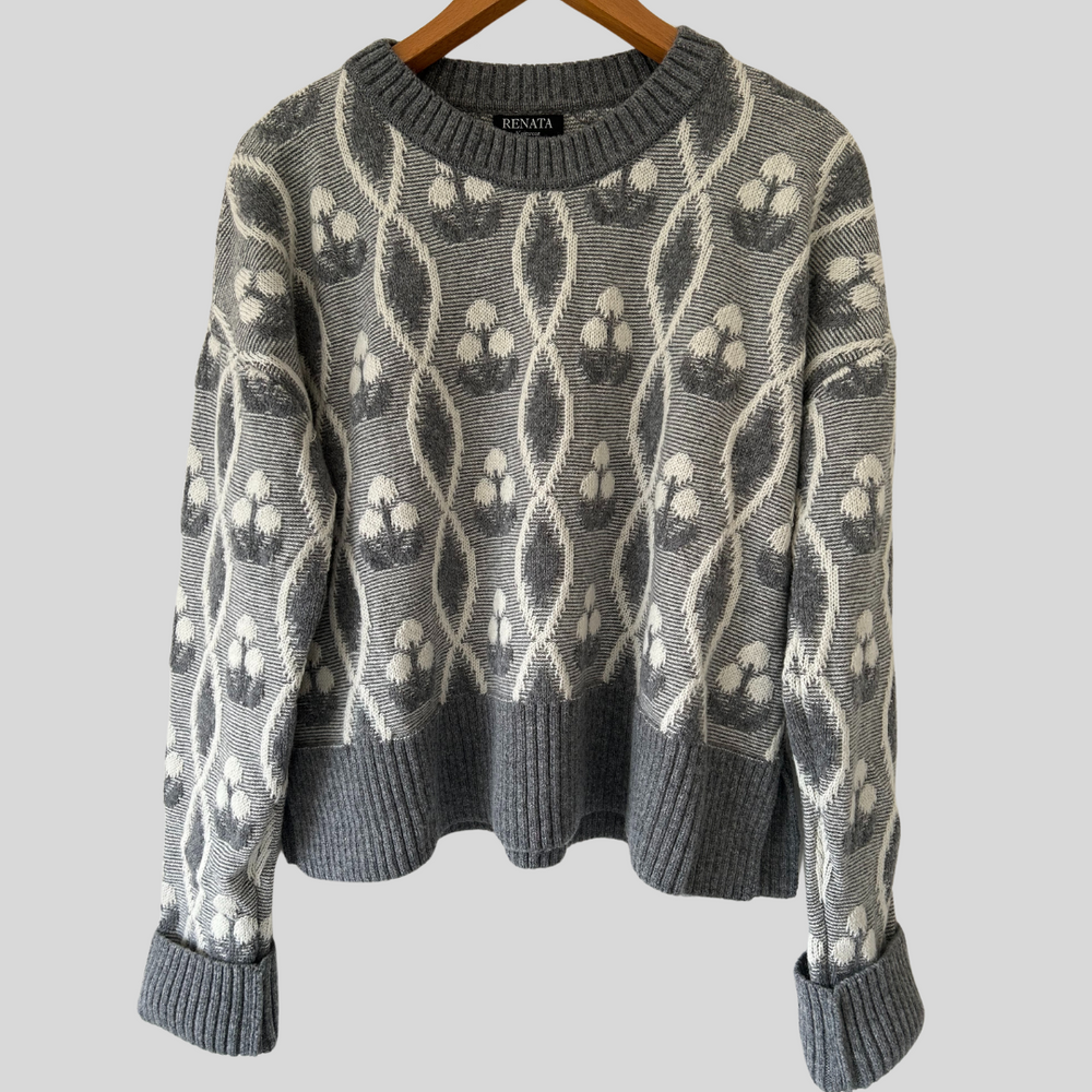 
                      
                        Lambswool Geometric Sweater
                      
                    