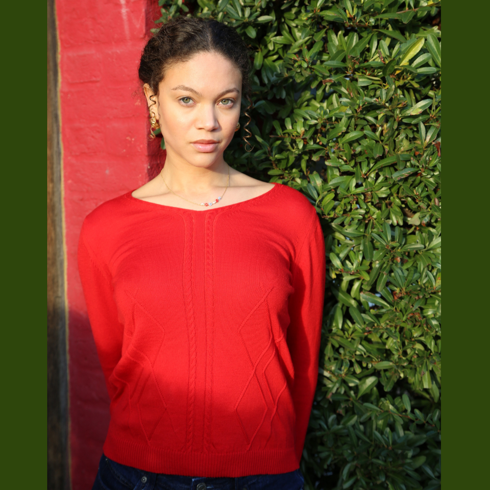 Merino Cashmere V- Neck Jumper