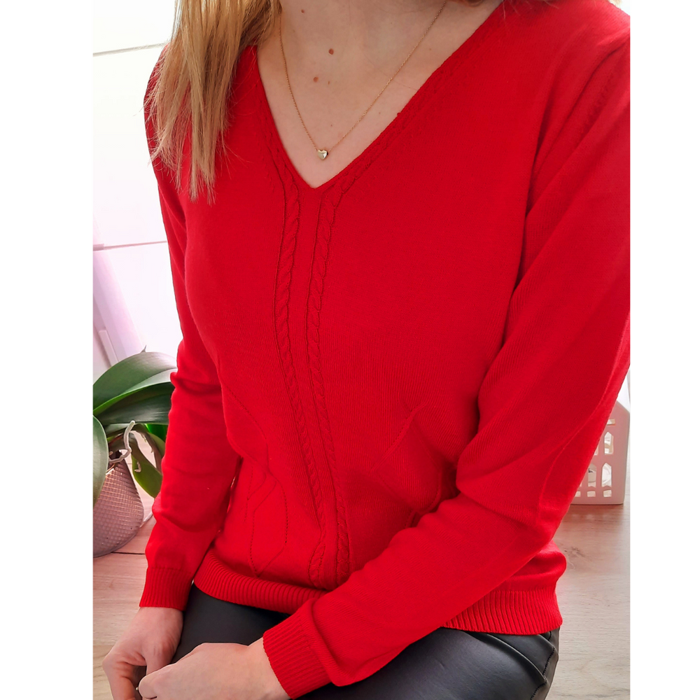 
                      
                        Merino Cashmere V- Neck Jumper
                      
                    